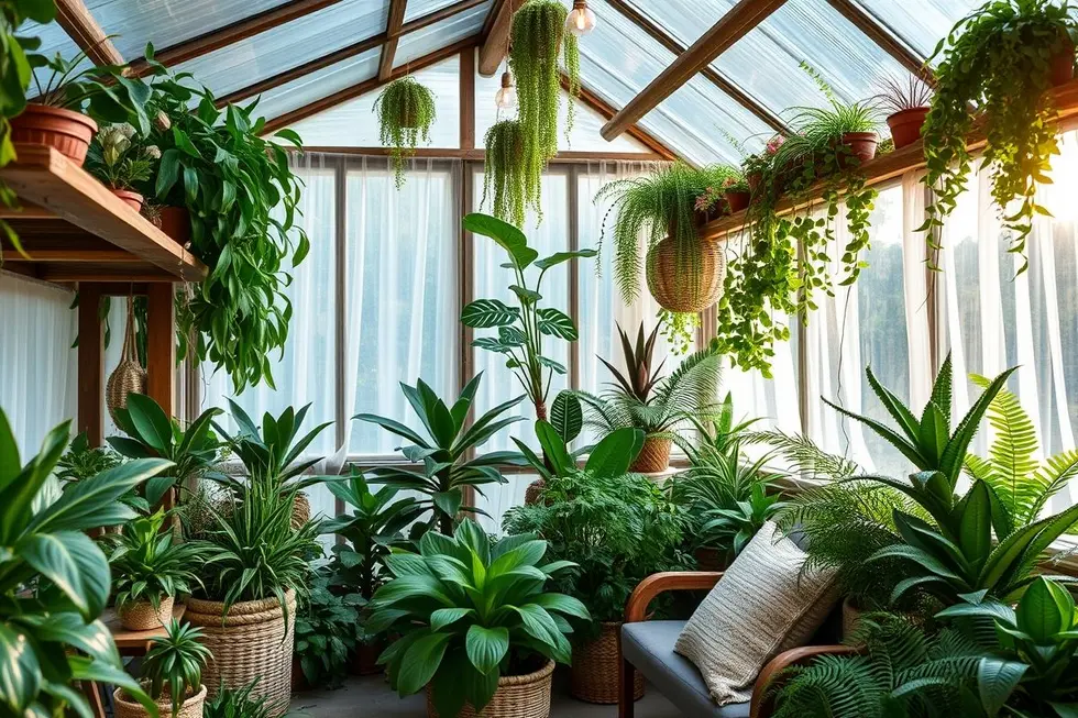 Jardim interno estético com plantas fáceis de cuidar