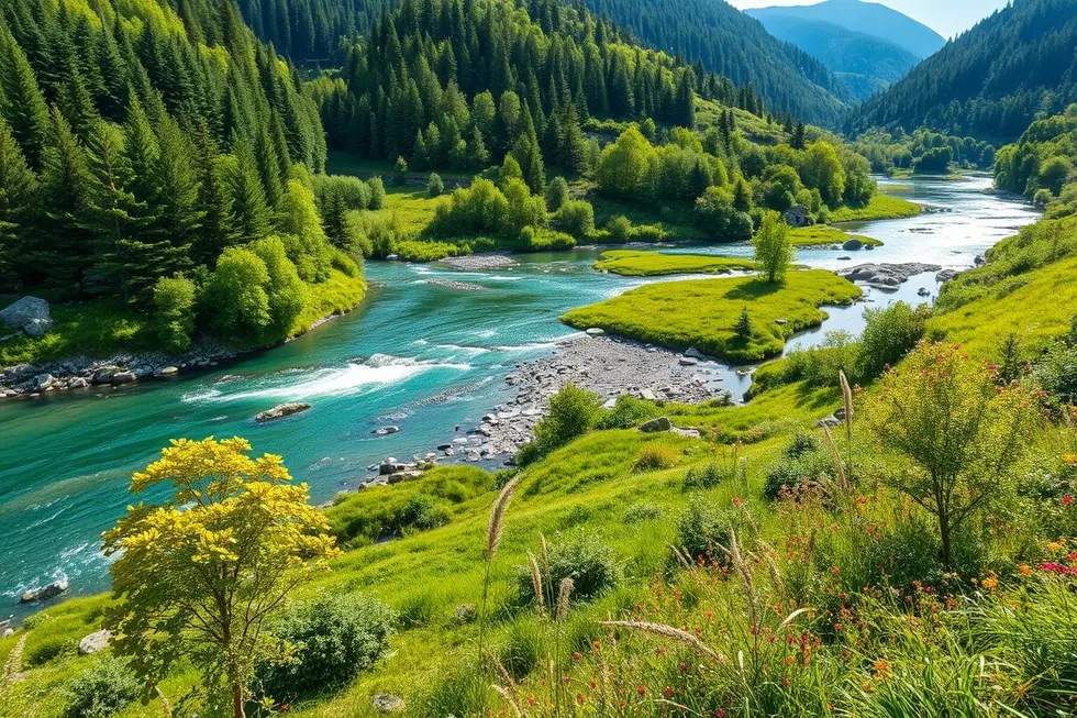 Ambiente saudável simbolizando a conexão entre natureza e saúde