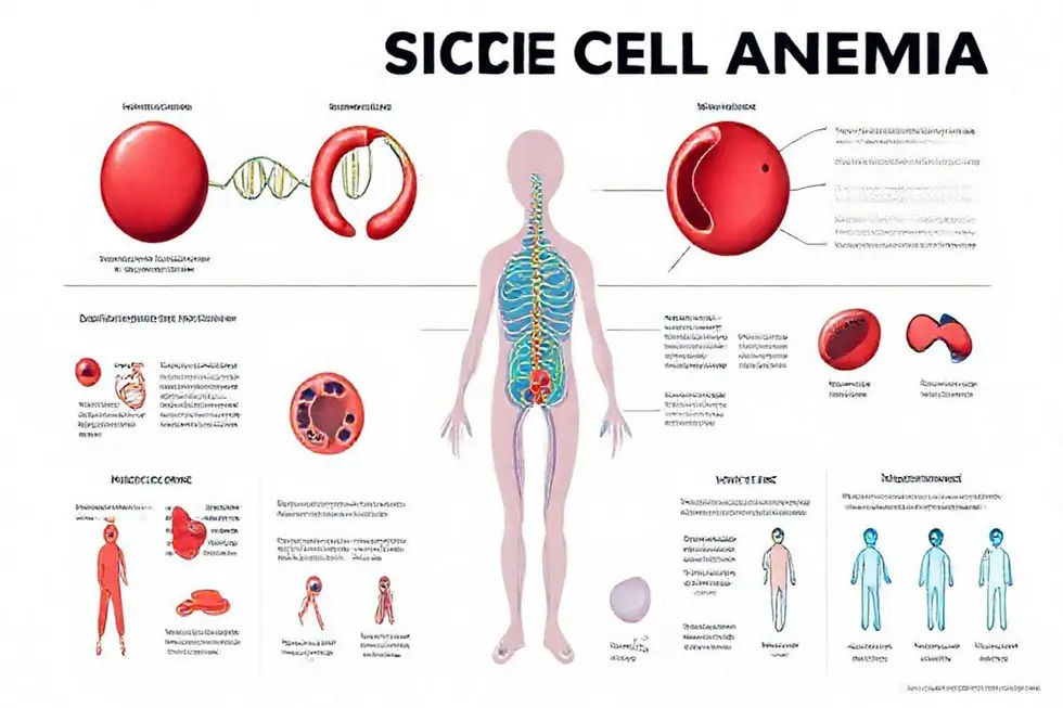 O que é a anemia falciforme e como ela afeta o corpo?