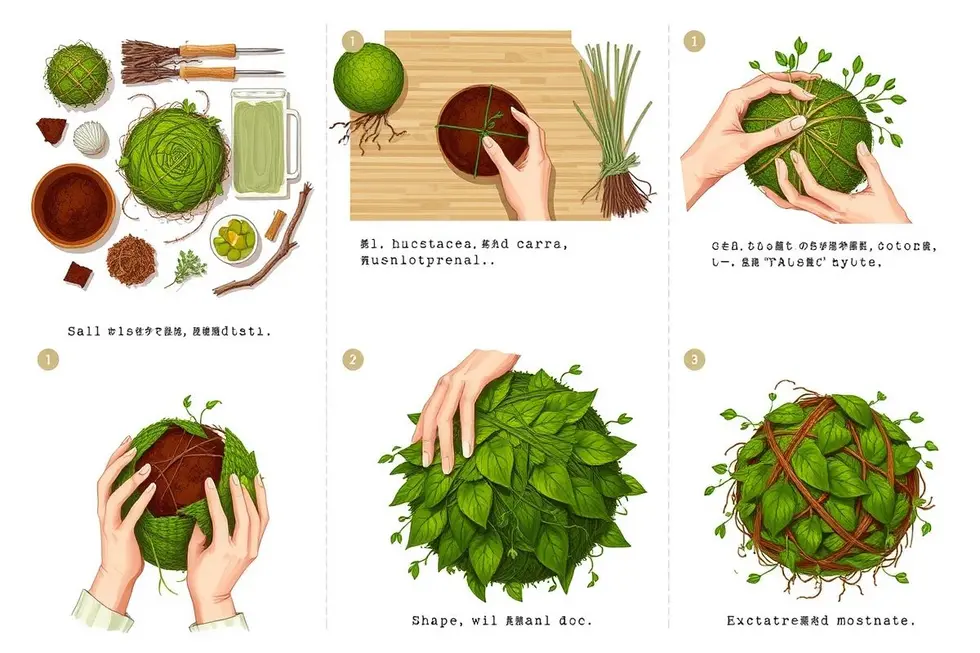 Passo a Passo para Criar sua Própria Kokedama
