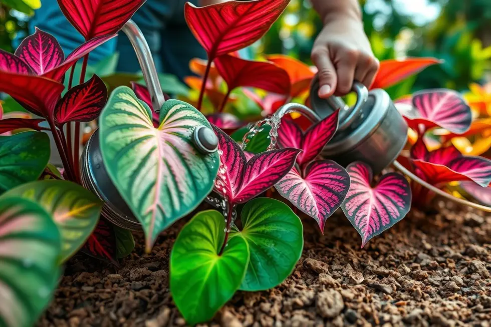 Como Cuidar do Caladium: Luz, Água e Nutrientes