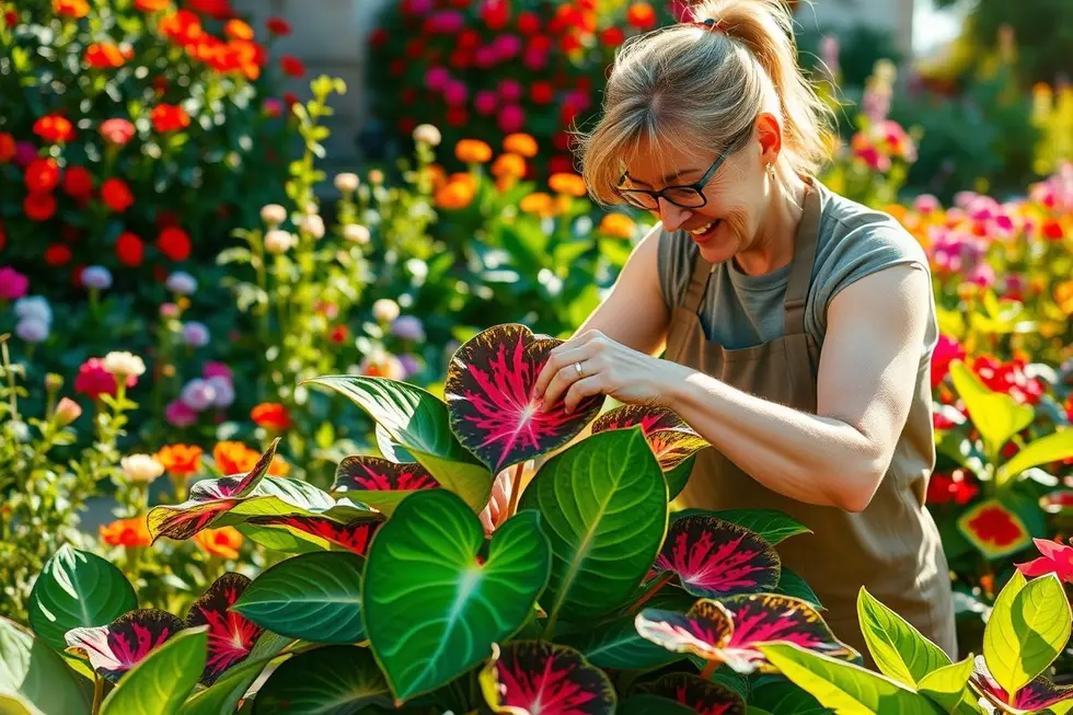 Cuidado e Manutenção do Caladium: O Guia Completo