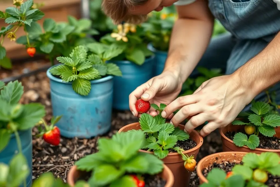 Cuidados Essenciais para o Cultivo de Morangos em Vasos