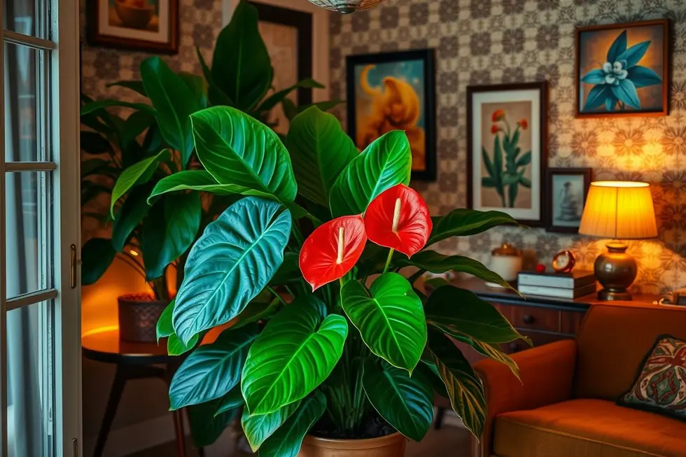 Decore com Antúrio Rabinho-de-Porco: Criando Ambientes Nostálgicos