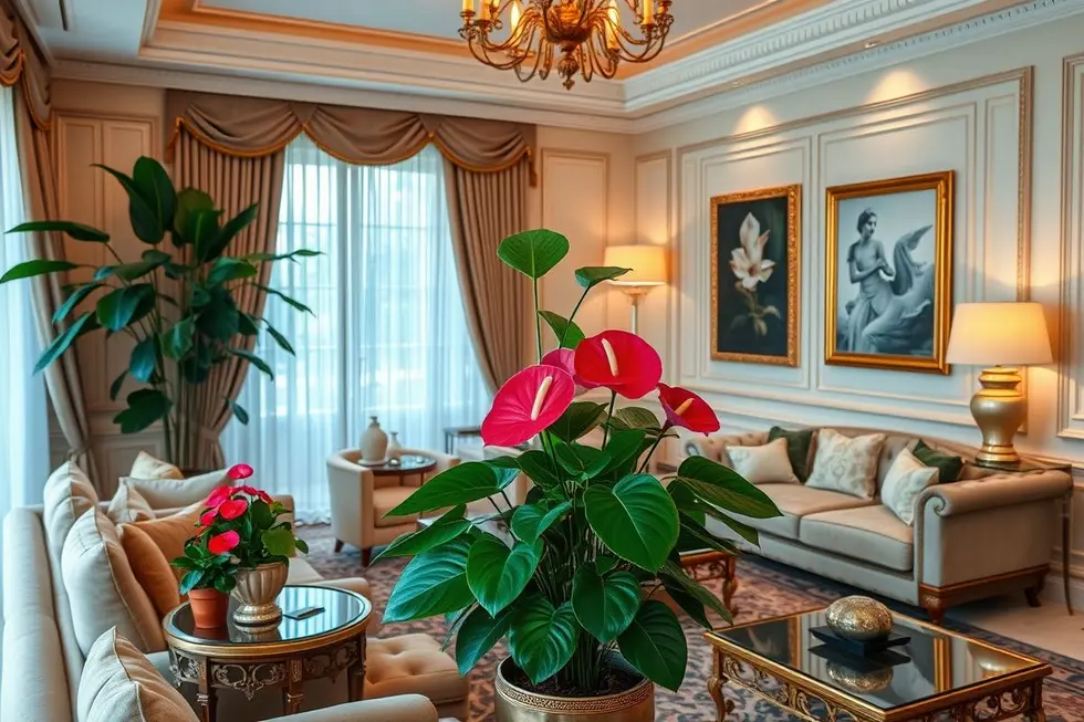 O Antúrio na Decoração e Seu Impacto Estético