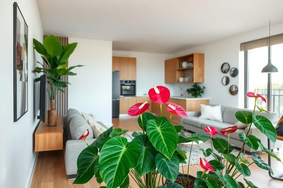 Integrando o Antúrio na Decoração Moderna