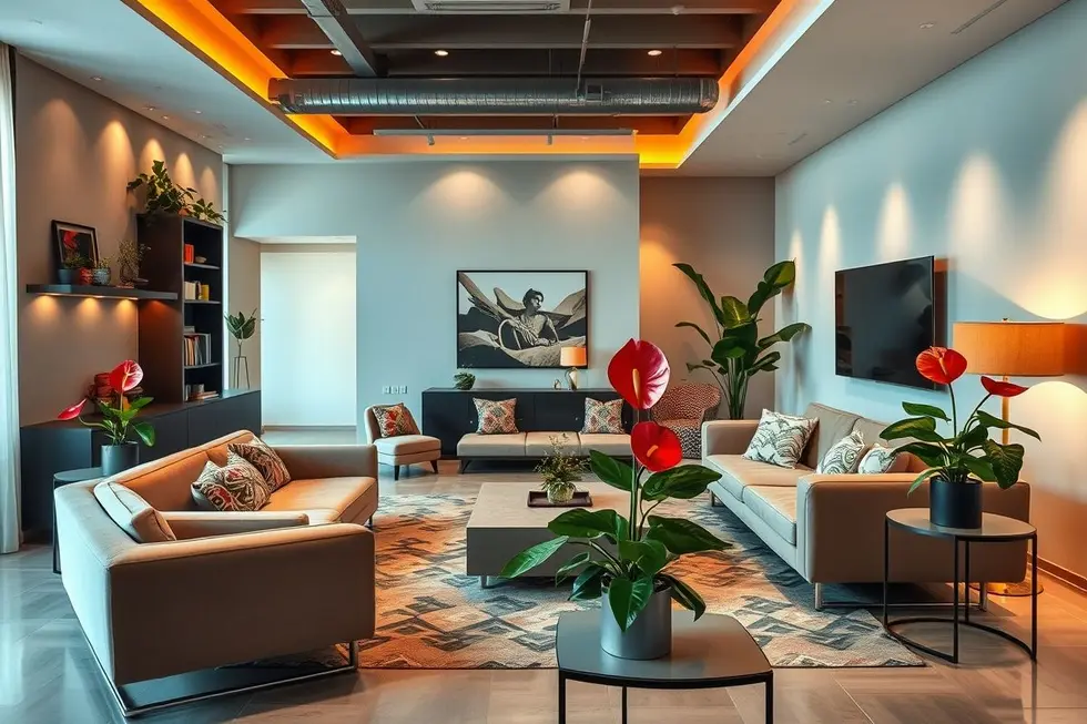 Integrando o Antúrio na Decoração Moderna