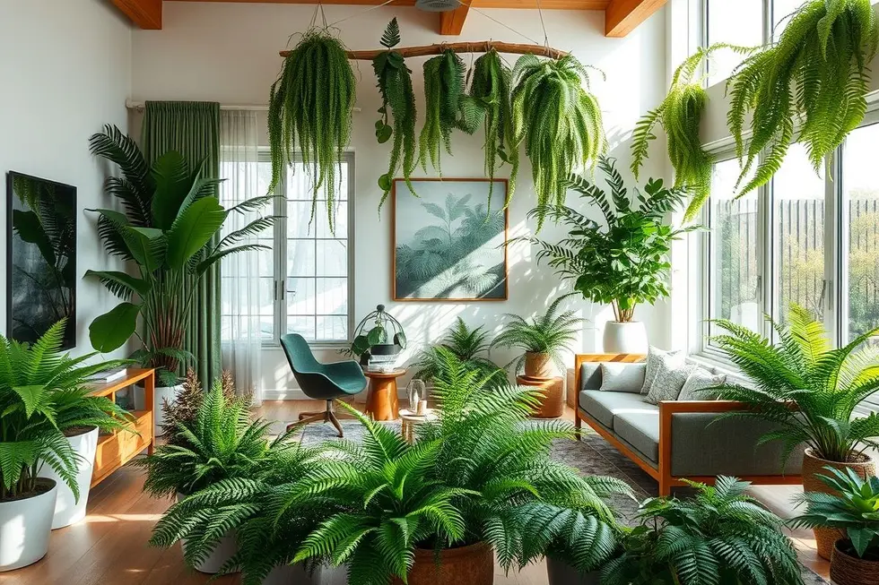 Incorporando Samambaias na Decoração de Jardins e Interiores