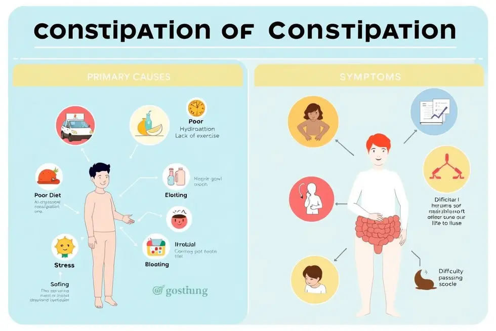 Entendendo a constipação intestinal: Causas e Sintomas