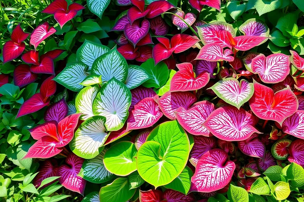 A Magia das Folhas de Caladium