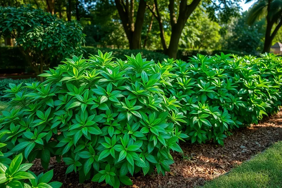 Guaimbê saudável em um jardim