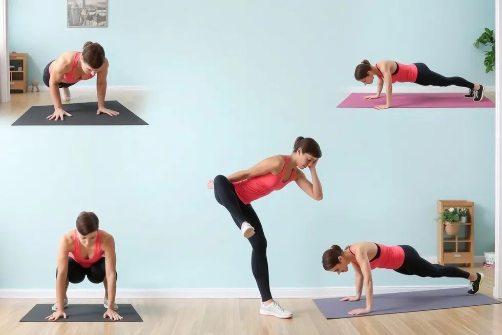 Os 7 exercícios essenciais para o treino em casa