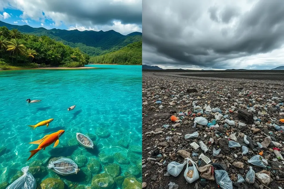 O impacto ambiental das sacolas plásticas