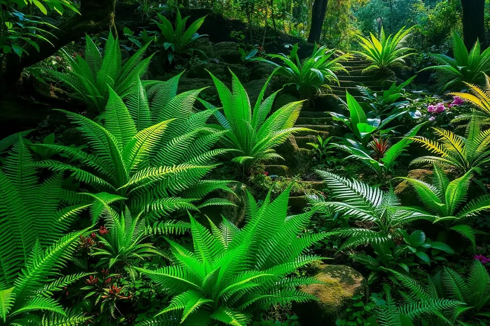 A beleza das samambaias na jardinagem