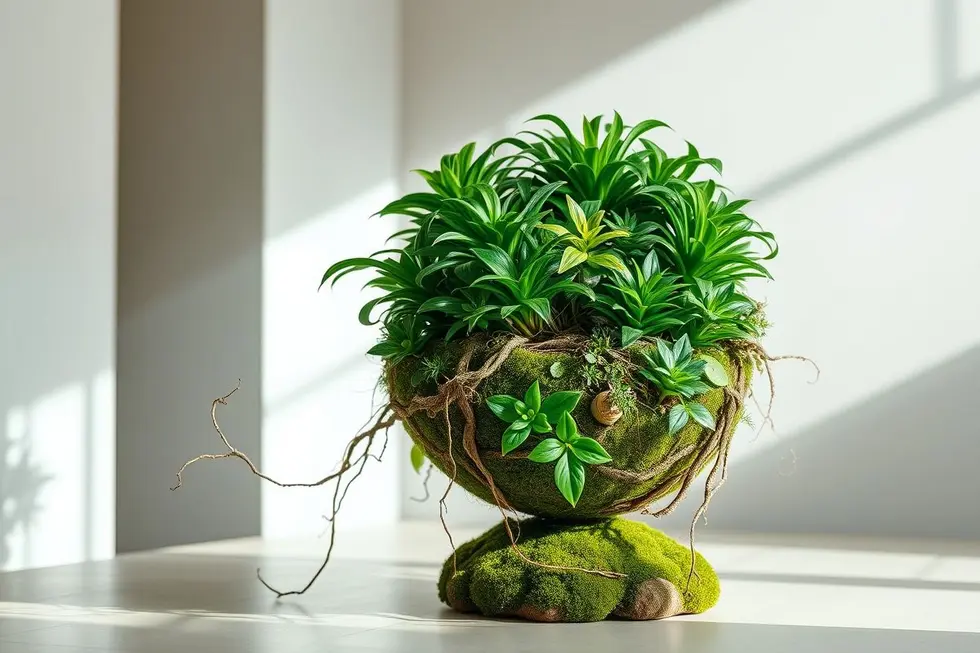 O que é o substrato kokedama e por que usá-lo?