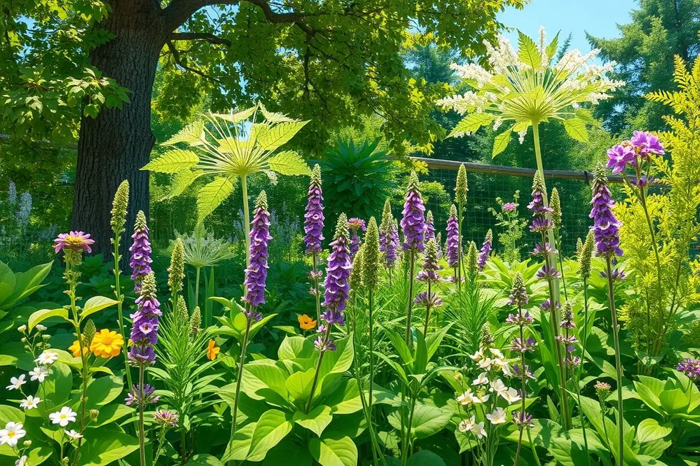 Jardim de plantas medicinais