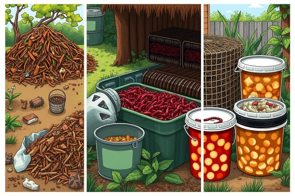Os Tipos de Compostagem: Escolha o que se Adapta ao Seu Estilo de Vida
