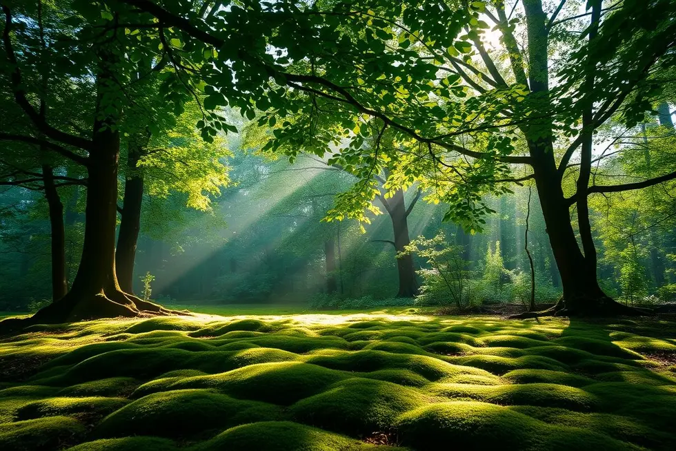 Cena serena da natureza transmitindo tranquilidade