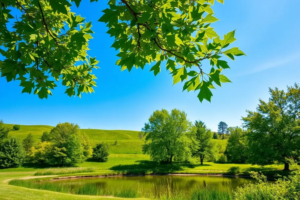 Cenário calmo da natureza simbolizando saúde e bem-estar