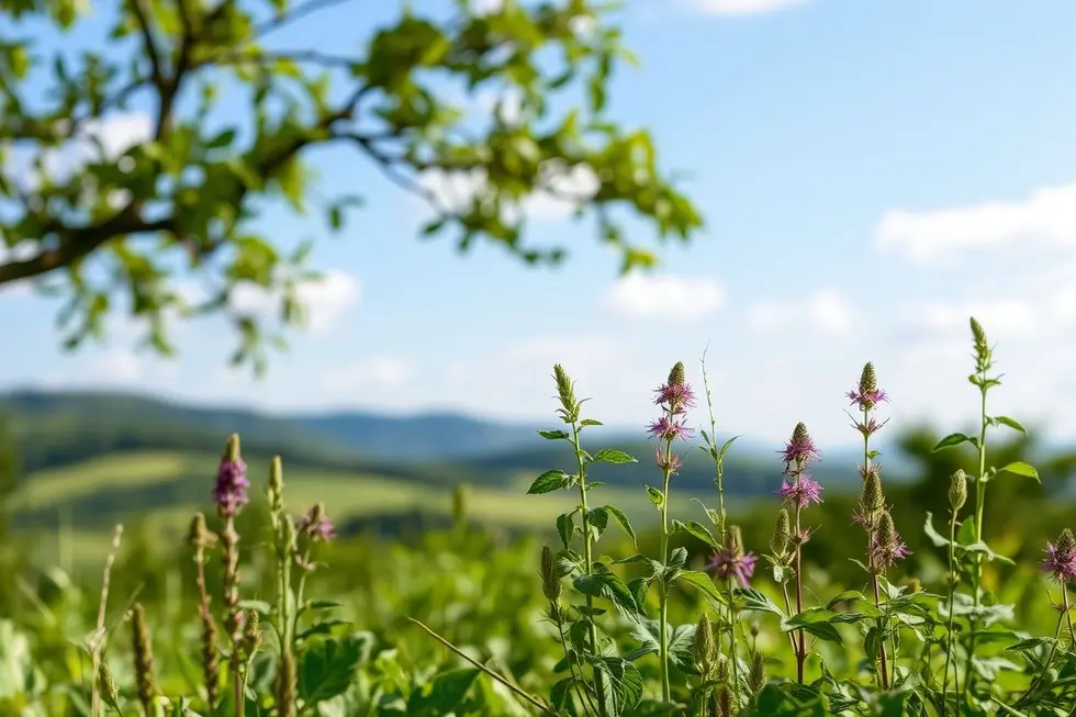 Paisagem natural simbolizando saúde e bem-estar
