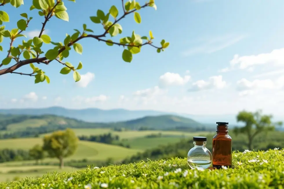 Cenário natural simbolizando saúde e bem-estar.