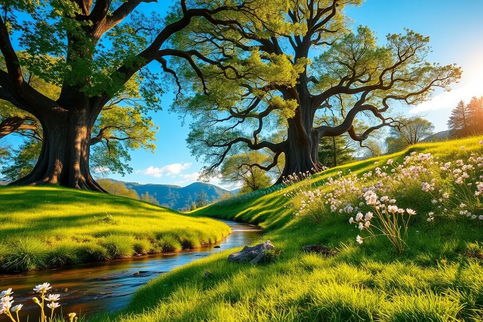 Imagem de uma paisagem tranquila simbolizando cura e remédios naturais.