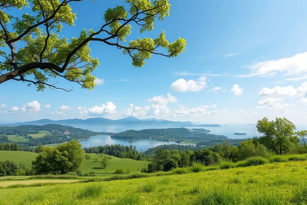 Cenário natural que representa paz e cura para a saúde mental