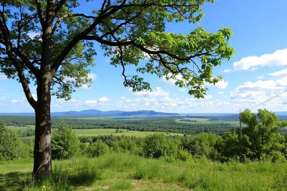 Uma paisagem natural convidativa para famílias.