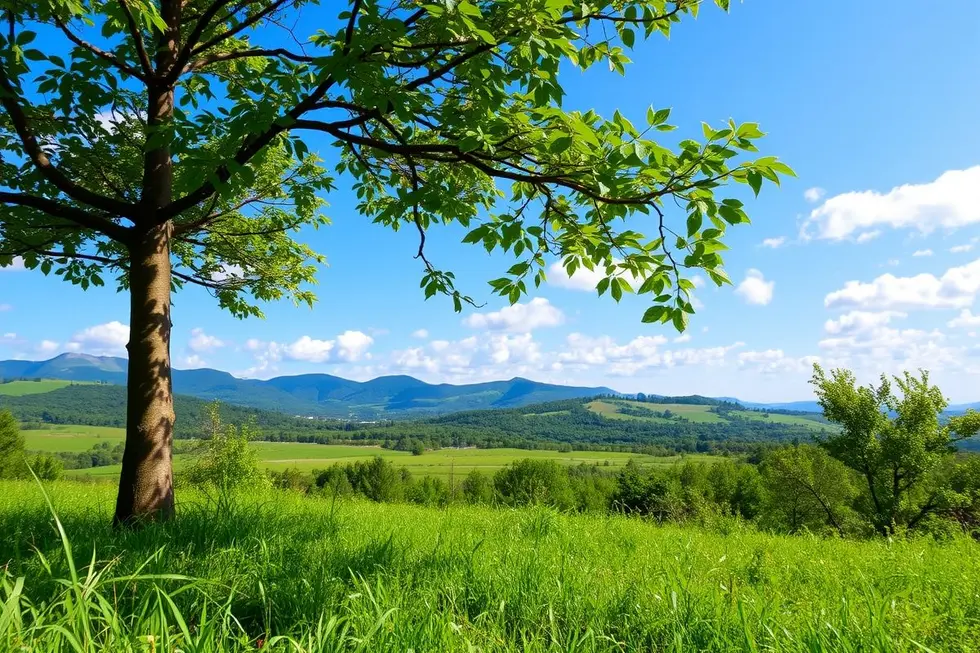 Paisagem natural promovendo saúde e bem-estar