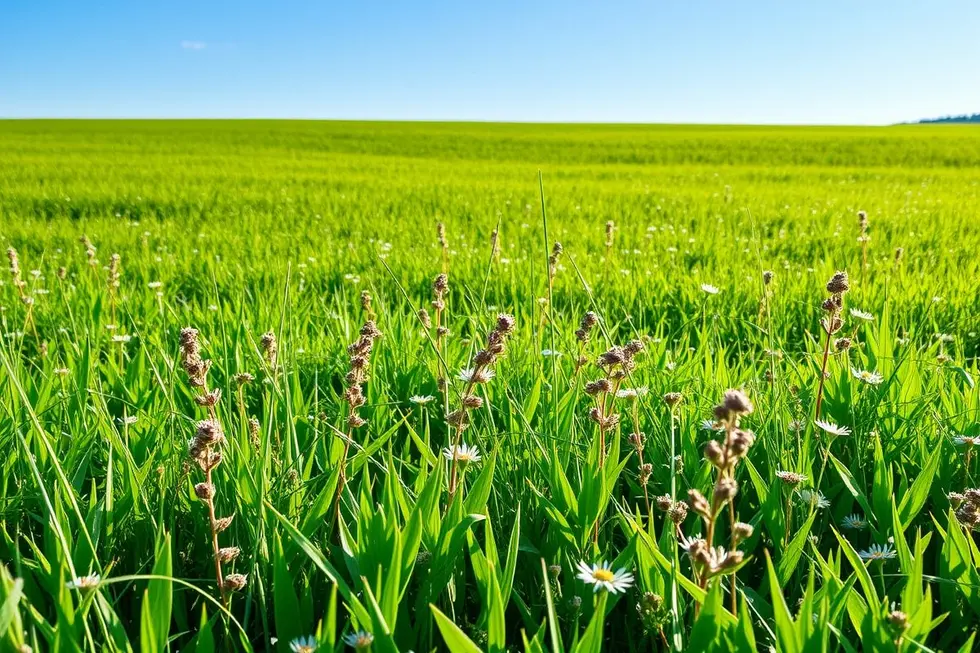 Paisagem saudável com plantas medicinais