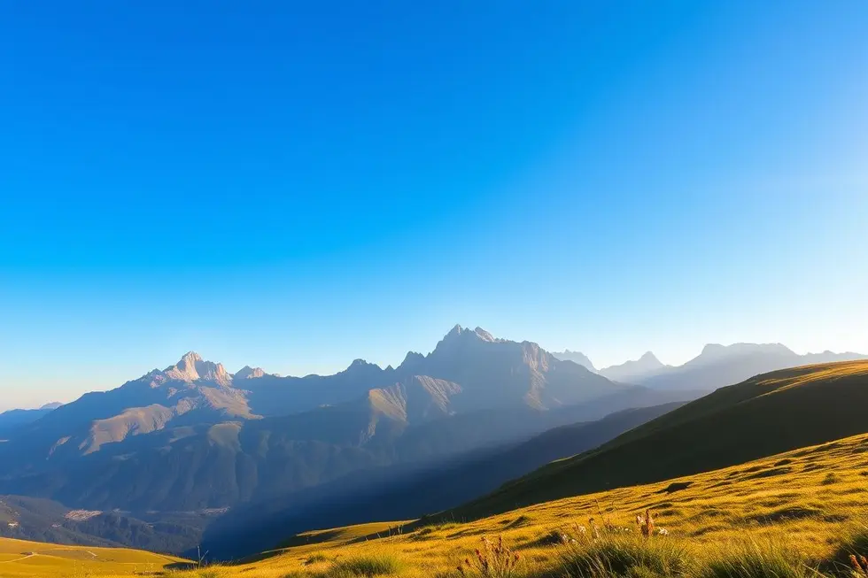 Paisagem saudável e tranquila
