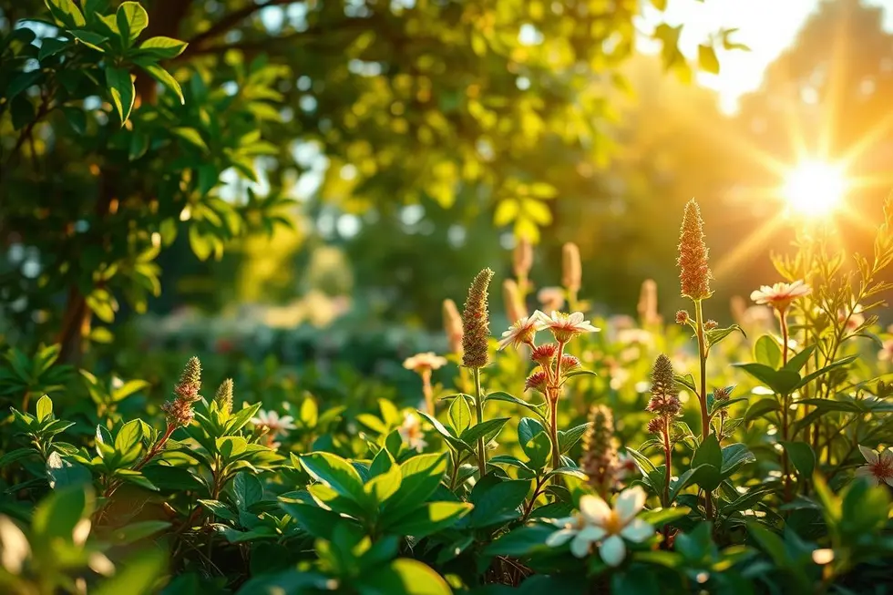 Cenário natural simbolizando bem-estar e saúde