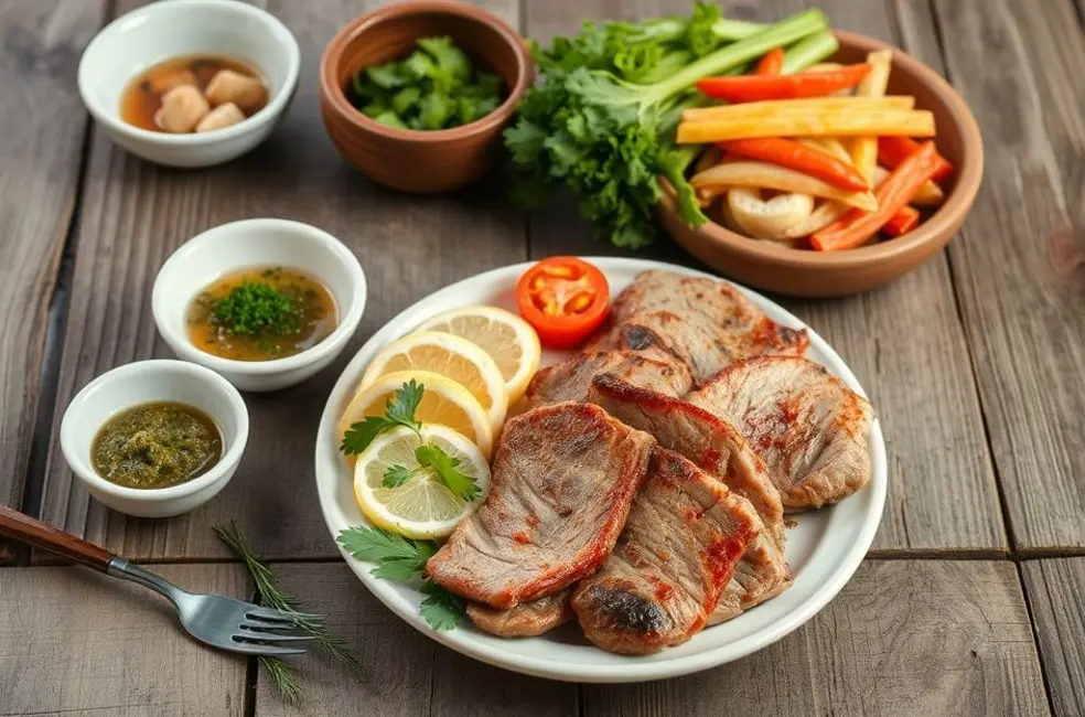 Prato equilibrado de alimentação saudável