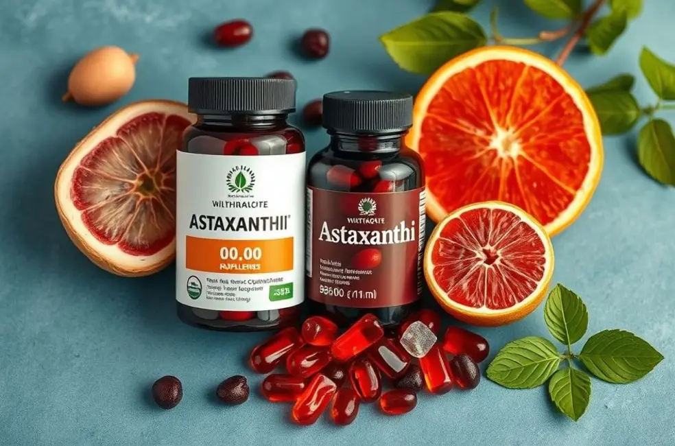 Suplementos de astaxantina com fontes naturais