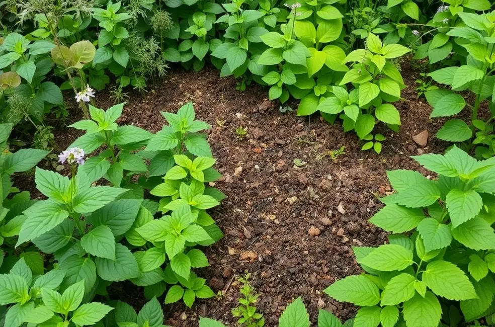 Usando o Composto em Seu Jardim de Plantas Medicinais
